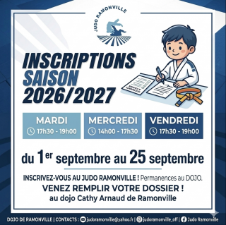 Image de l'actu 'INSCRIPTIONS    2026 - 2027'