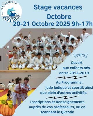 Image de l'actu 'Stage des vacances d'octobre 2025'
