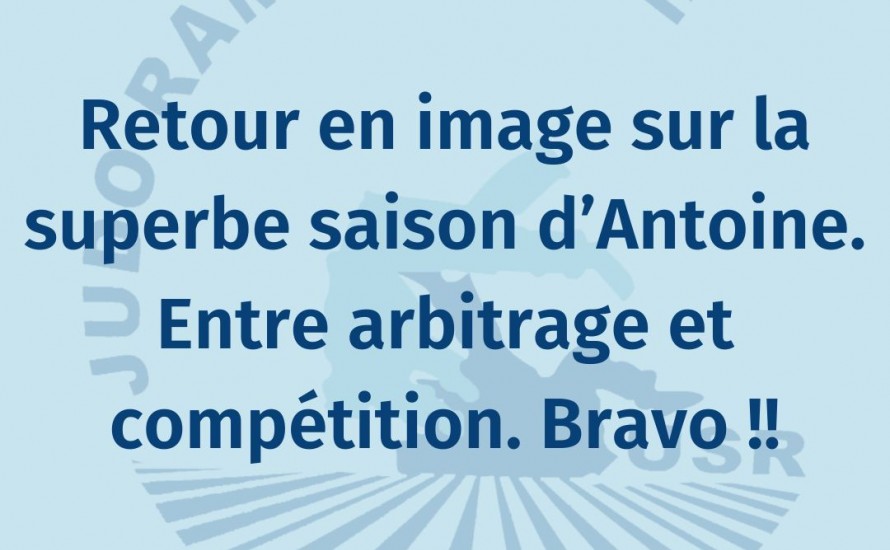 Retour sur la superbe saison d'Antoine !!