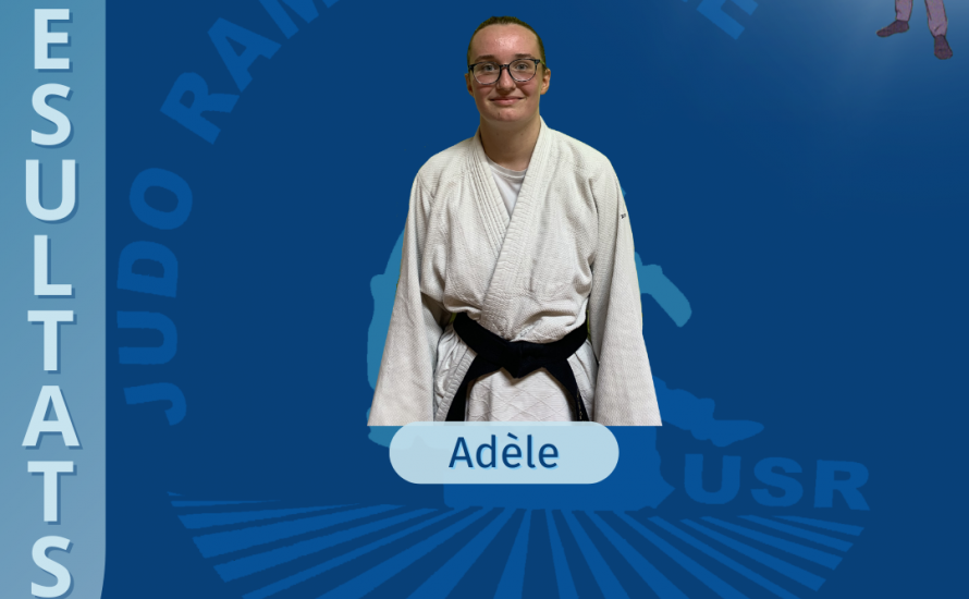 Adèle arbitre sur les tatamis de Mèze